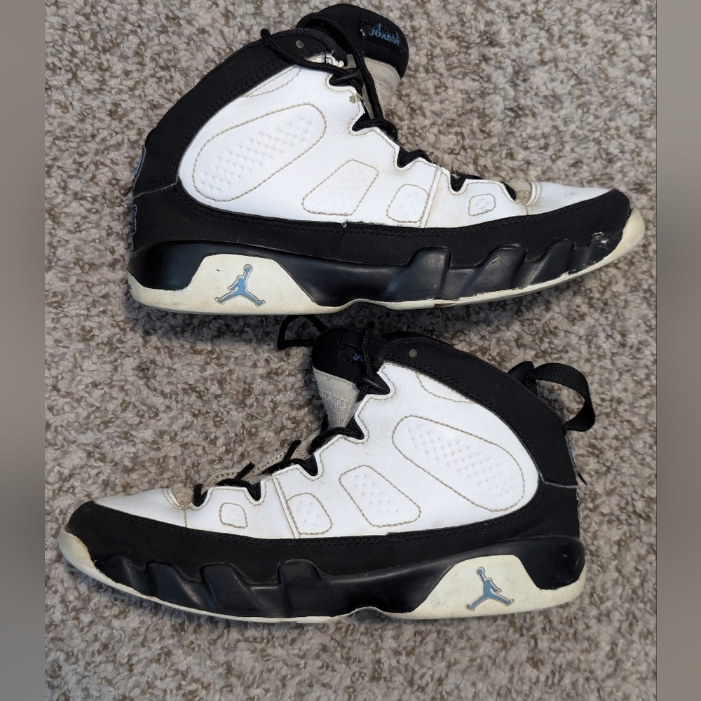 Nike Air Jordan 9 Retro PS University Blue Youth Size 3Y Used